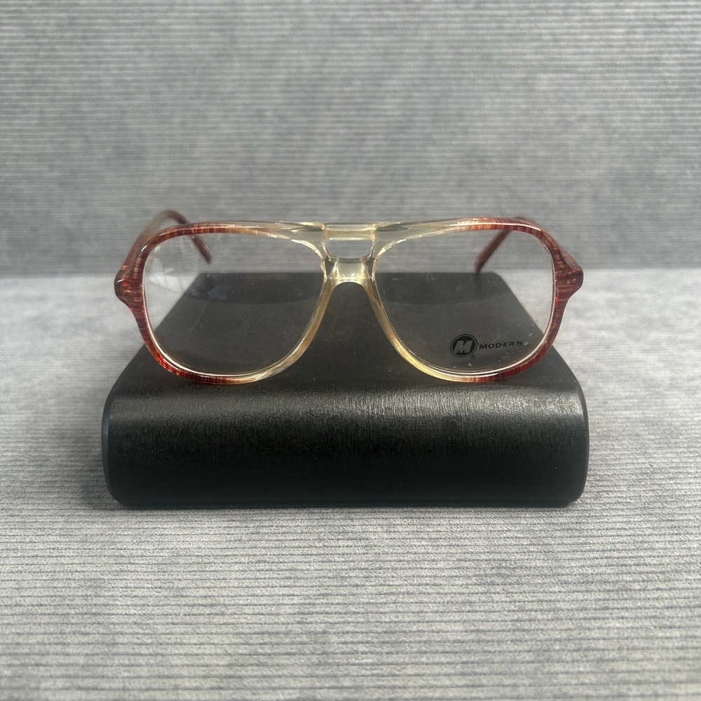 Modern Optical Bobby Aviator Eyeglass Frames Brown Gradient 52/16/140 Vintage